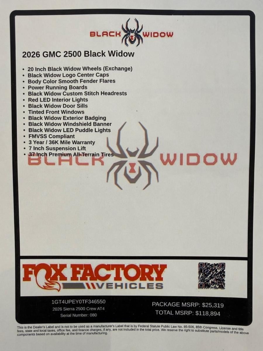 2026 GMC Sierra 2500 HD Crew Cab Standard Box 4-Wheel Drive AT4