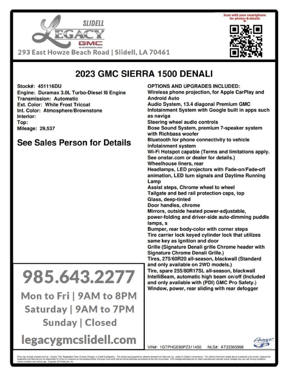 2023 GMC Sierra 1500 Denali