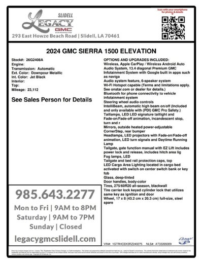 2024 GMC Sierra 1500 Elevation