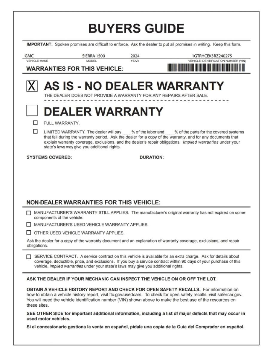 2024 GMC Sierra 1500 Elevation