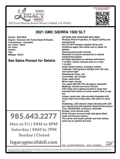 2021 GMC Sierra 1500 SLT