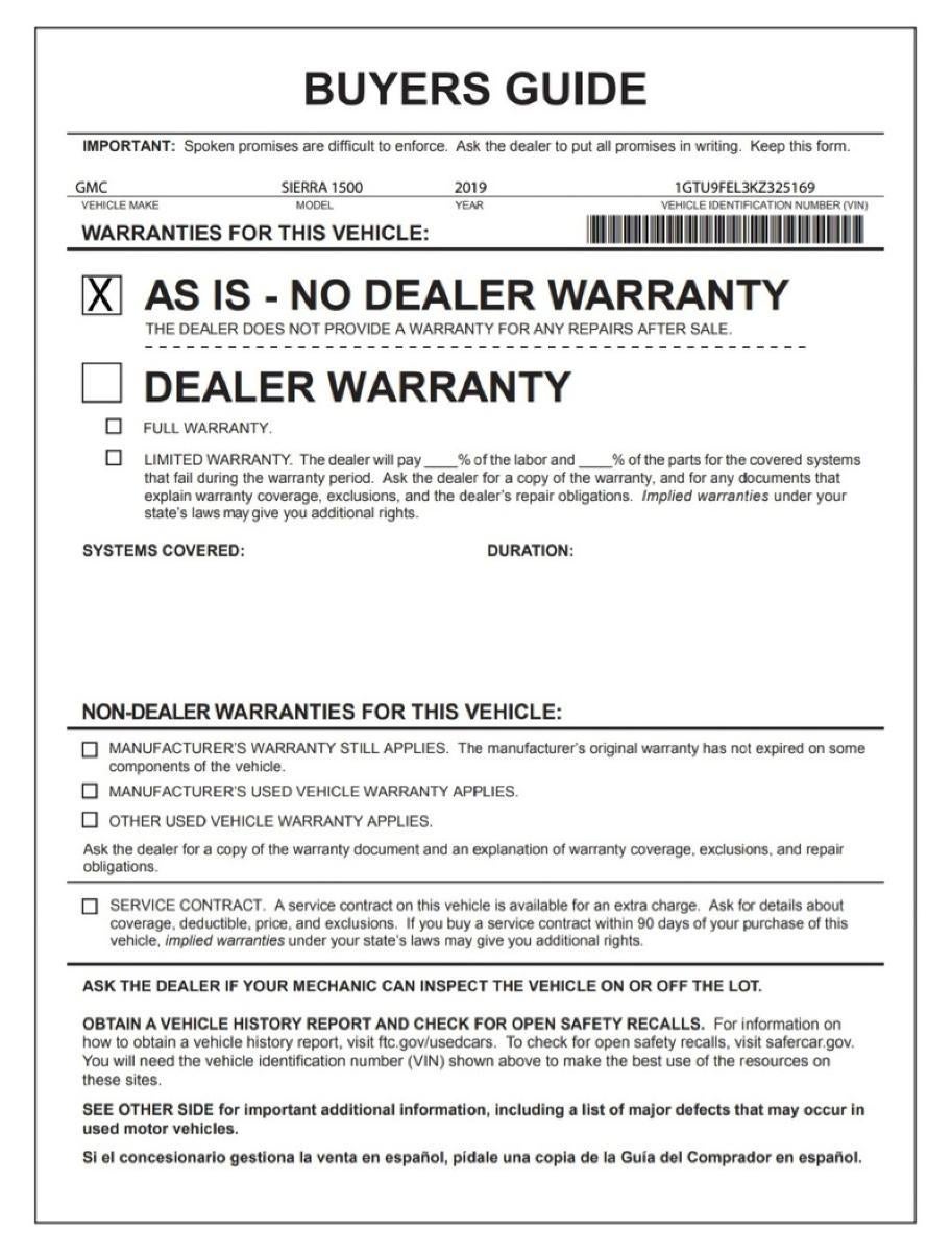 2019 GMC Sierra 1500 Denali