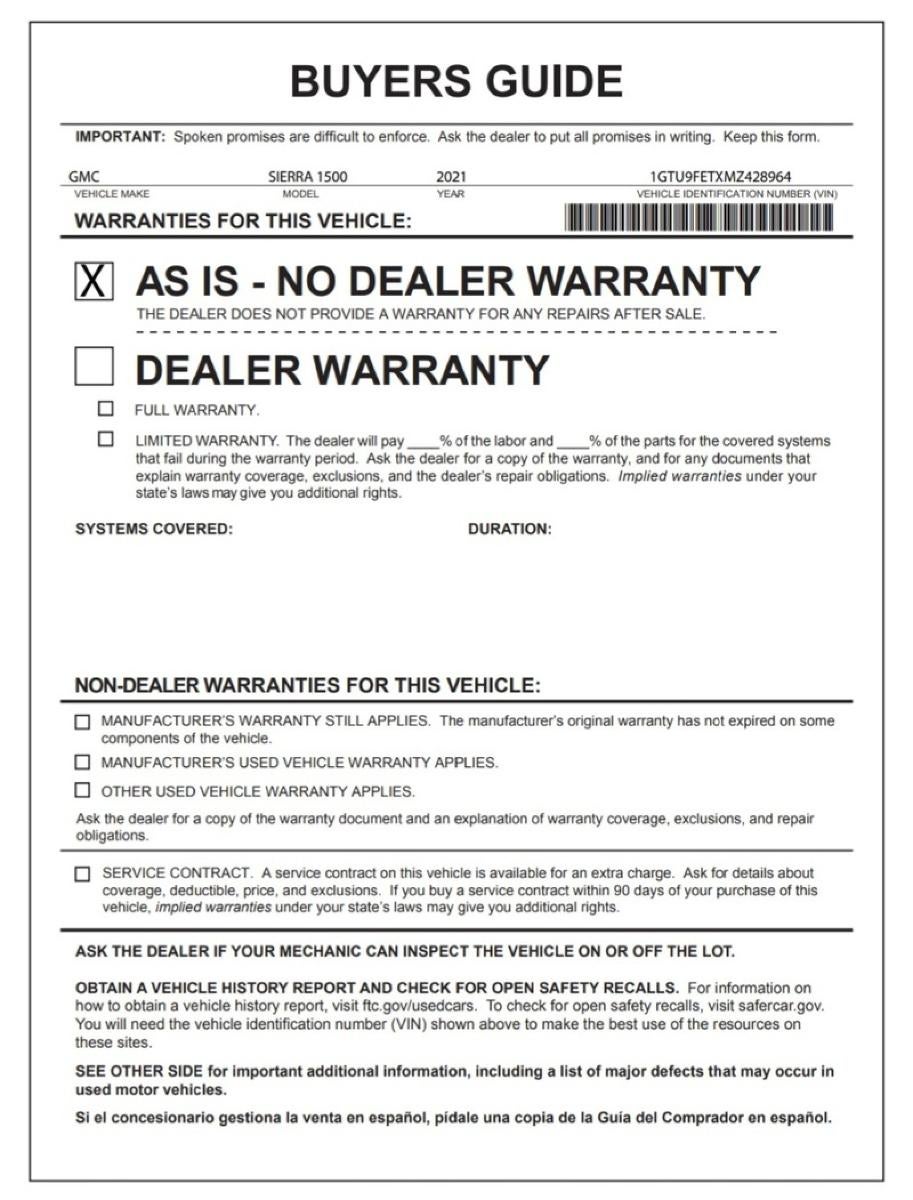 2021 GMC Sierra 1500 Denali