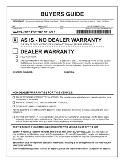 2023 GMC Sierra 1500 AT4