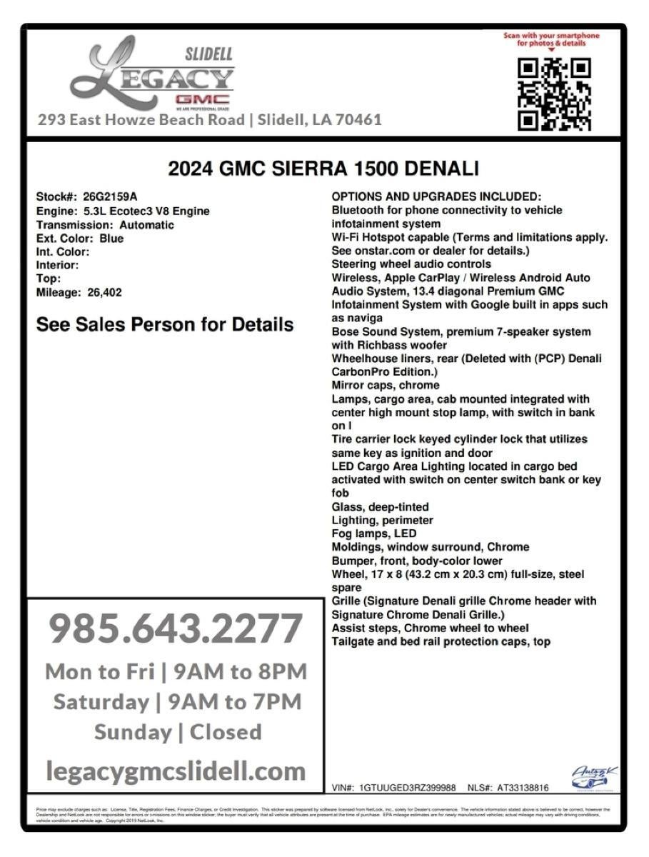2024 GMC Sierra 1500 Denali