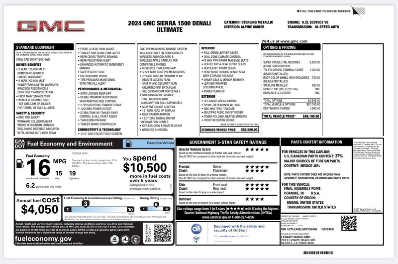 2024 GMC Sierra 1500 Denali Ultimate
