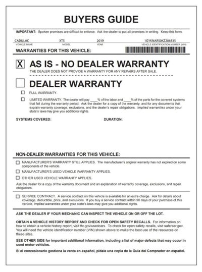 2019 Cadillac XT5 FWD