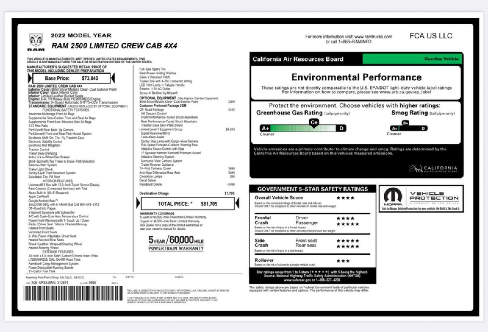 2022 RAM 2500 Limited