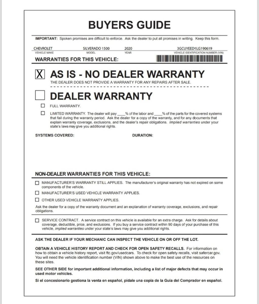 2020 Chevrolet Silverado 1500 RST All Star Edition