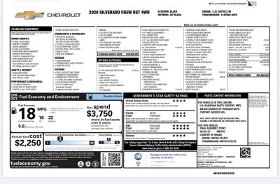 2020 Chevrolet Silverado 1500 RST All Star Edition