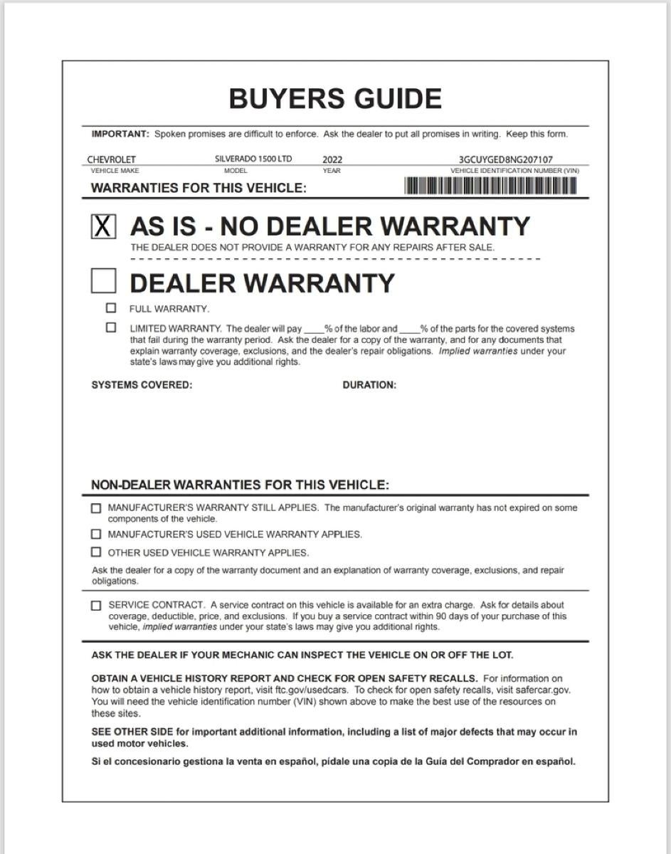 2022 Chevrolet Silverado 1500 LTD LTZ