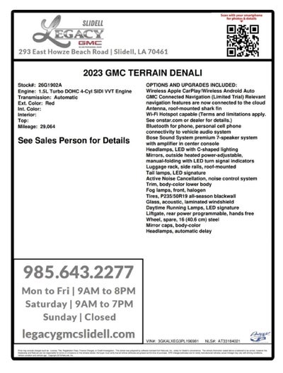 2023 GMC Terrain Denali