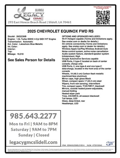 2025 Chevrolet Equinox RS