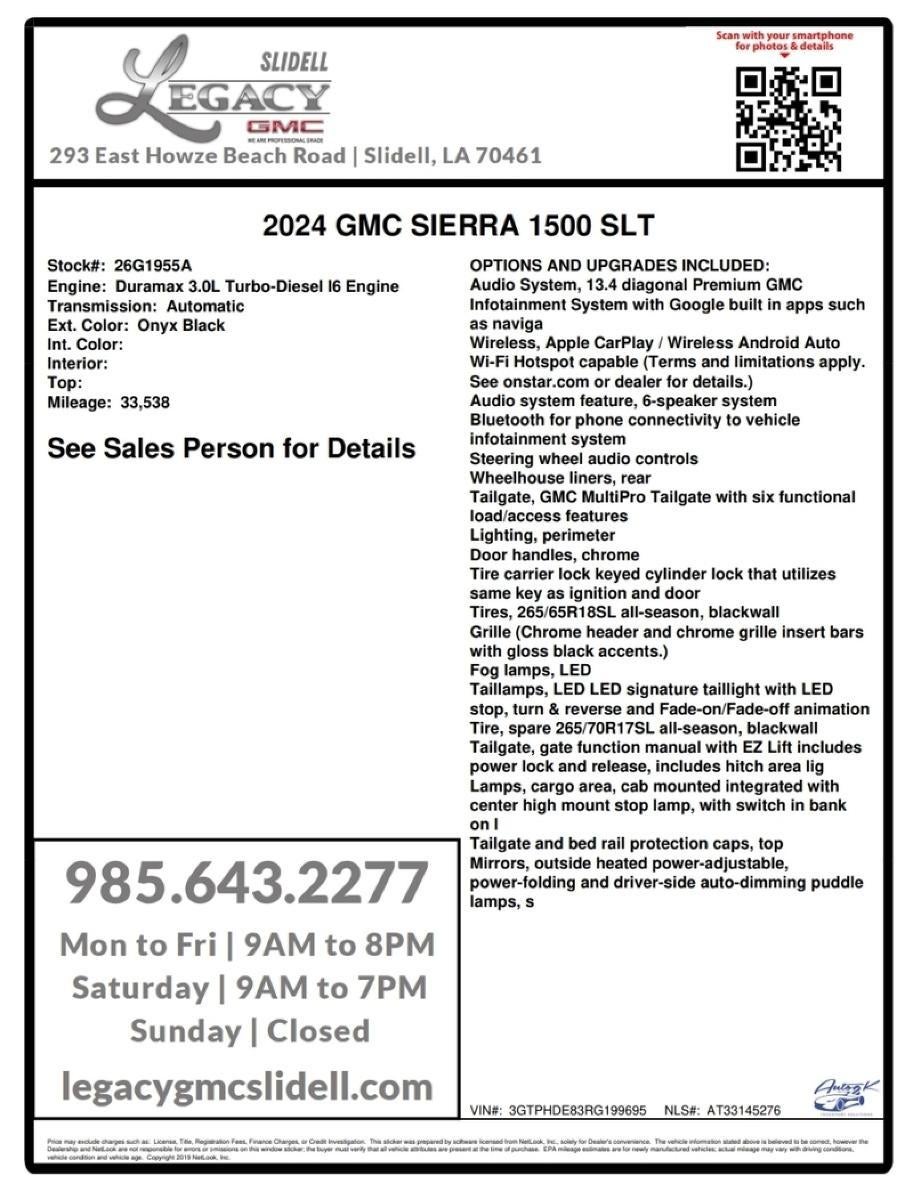 2024 GMC Sierra 1500 SLT