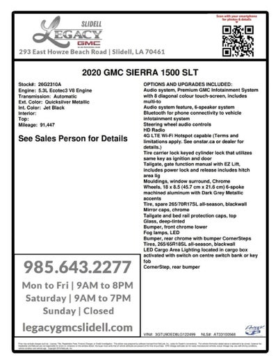 2020 GMC Sierra 1500 SLT