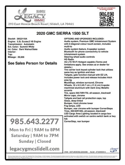2020 GMC Sierra 1500 SLT