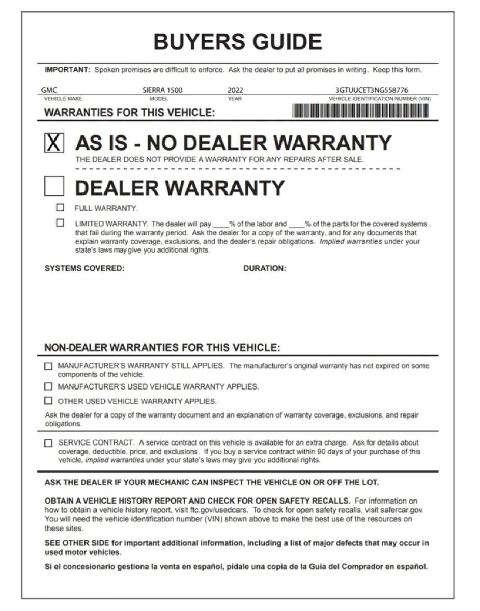 2022 GMC Sierra 1500 Elevation