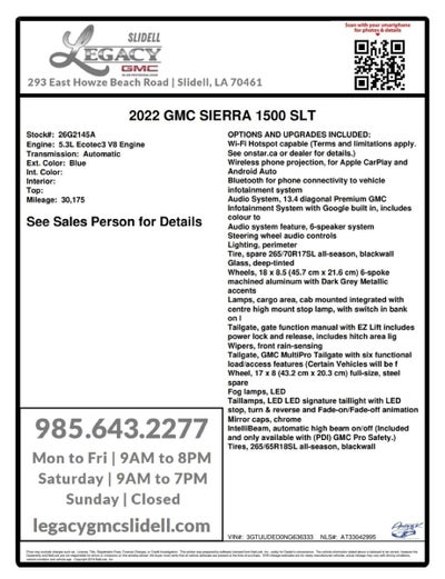 2022 GMC Sierra 1500 SLT