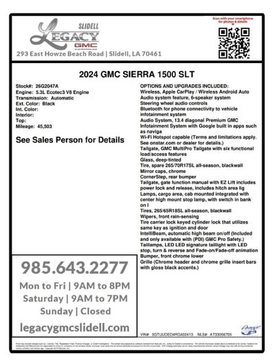 2024 GMC Sierra 1500 SLT