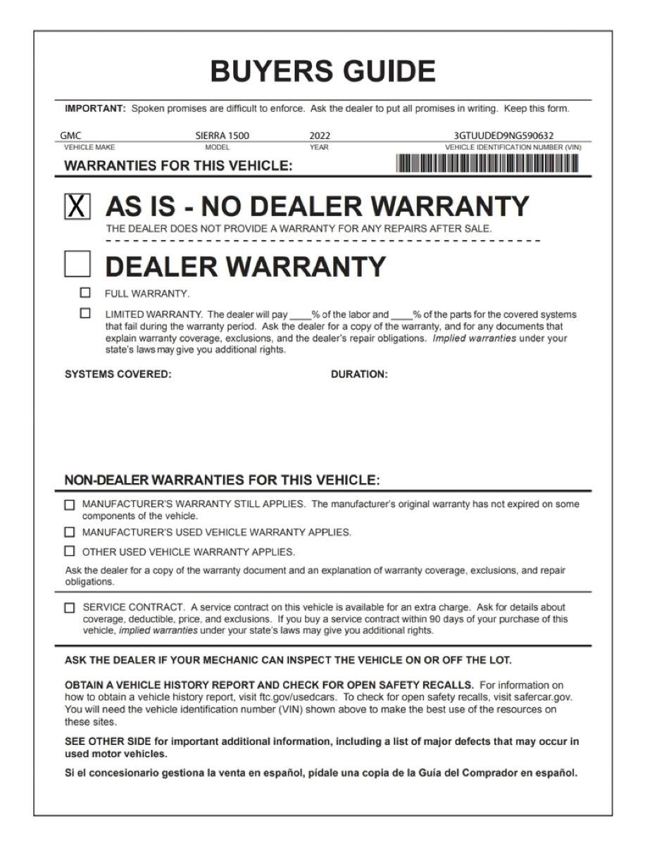 2022 GMC Sierra 1500 SLT