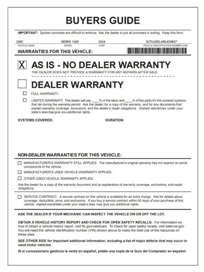 2024 GMC Sierra 1500 AT4