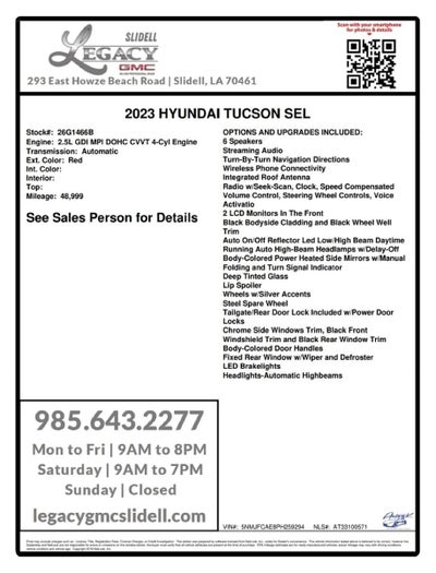 2023 Hyundai Tucson SEL