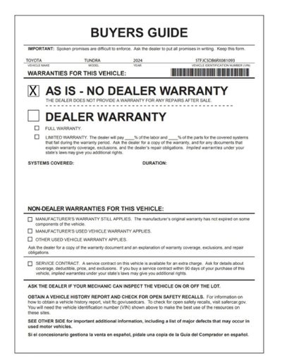 2024 Toyota Tundra 4WD Limited Hybrid