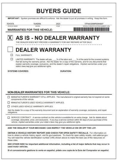 2023 Toyota Tundra 4WD Platinum