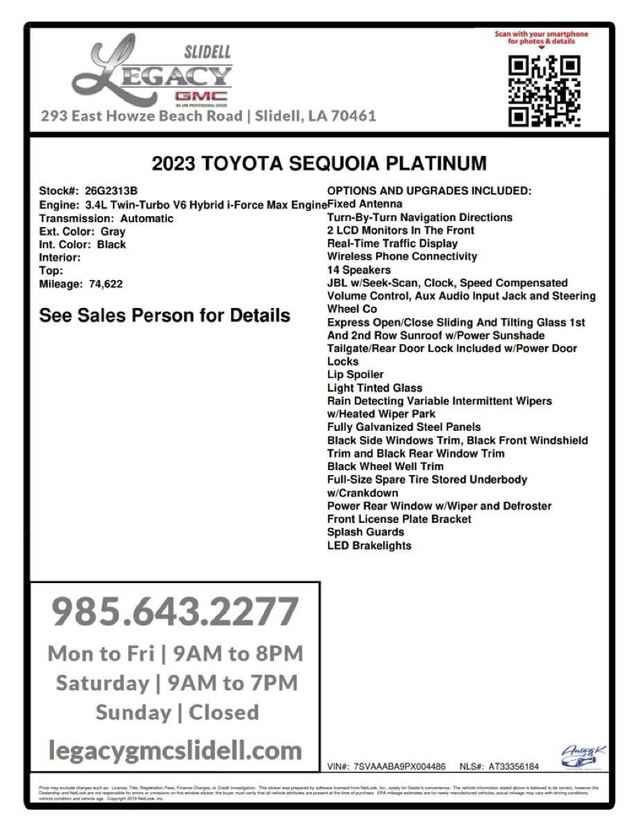2023 Toyota Sequoia SR5