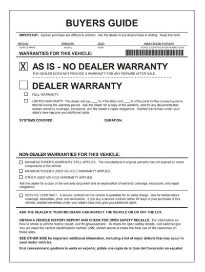 2020 Nissan Armada SL