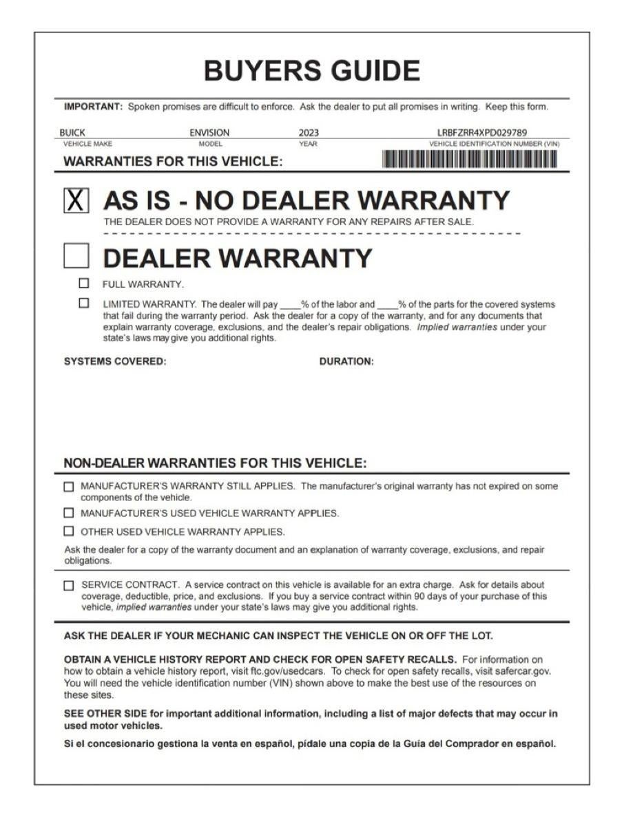 2023 Buick Envision Avenir