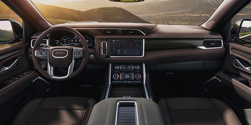 Interior design of a brand new GMC Yukon